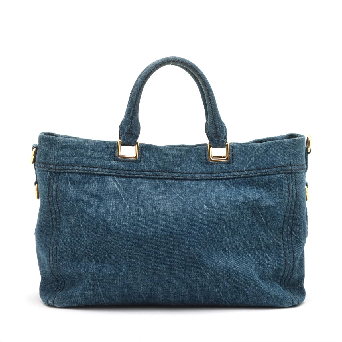 専用　PRADA 2WAY ショルダーバッグ　ハンドバッグ　BN2069 カナパ プラダ カナパ デニム 2WAYハンドバッグ ブルー BN2069 WU020336