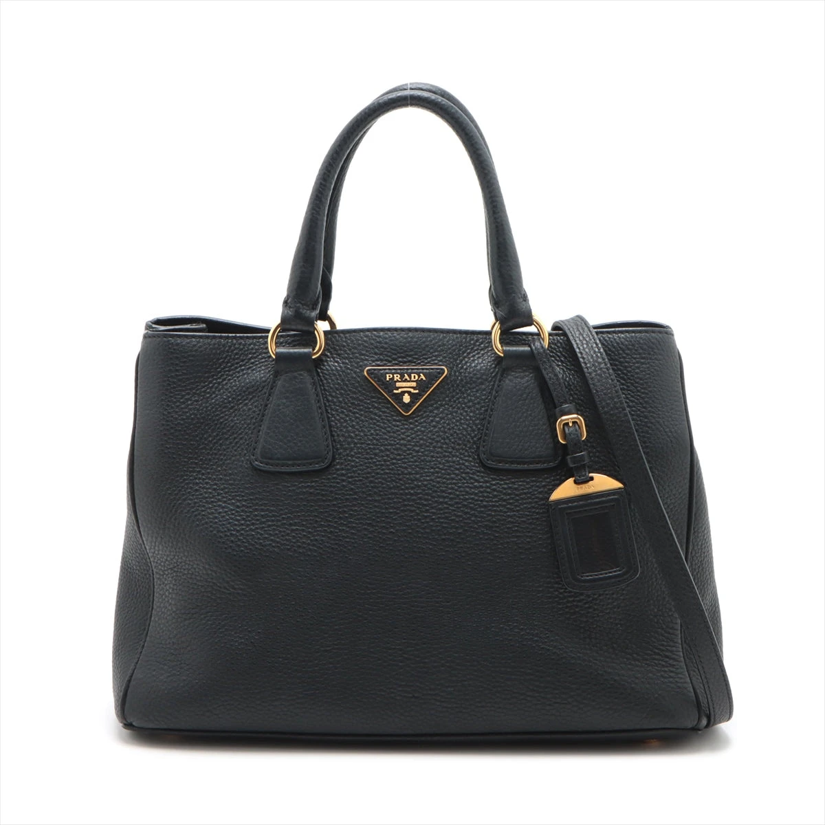 【美品 A4可能】プラダ ヴィッテロ トートバッグ オールレザー 黒 大容量 極美品/A4可○PRADA プラダ メンズ トートバッグ ビジネス