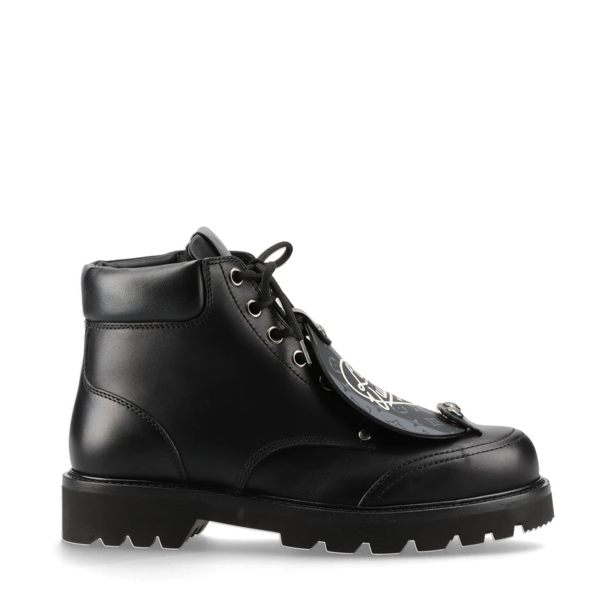 ヴィトン×NIGO オーベルカンフライン 21年 レザー ショートブーツ 8