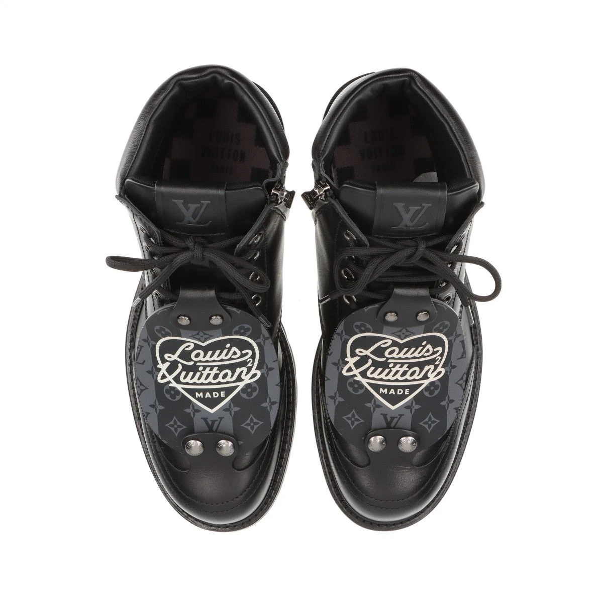 ヴィトン×NIGO オーベルカンフライン 21年 レザー ショートブーツ 8