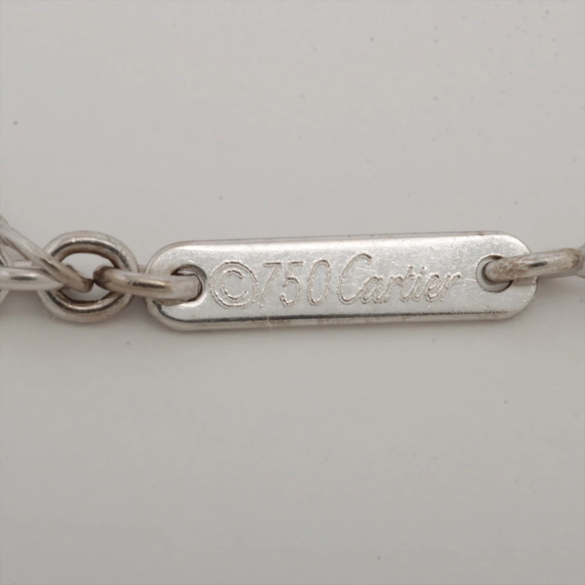 カルティエ ラブ チャーム ネックレス 750(WG) 11.1g A2980633｜中古 