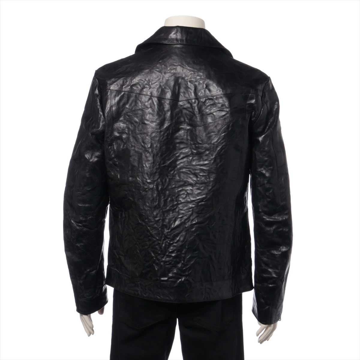 バックラッシュ ブラックレザージャケット BACKLASH x ROLL (バックラッシュ x ロール) MOTORCYCLE JACKET
