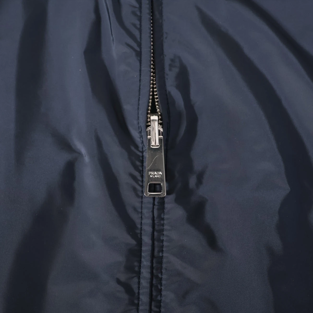 プラダ 19SS ナイロン ジャケット 48 メンズ グリーン×ネイビー SGH057