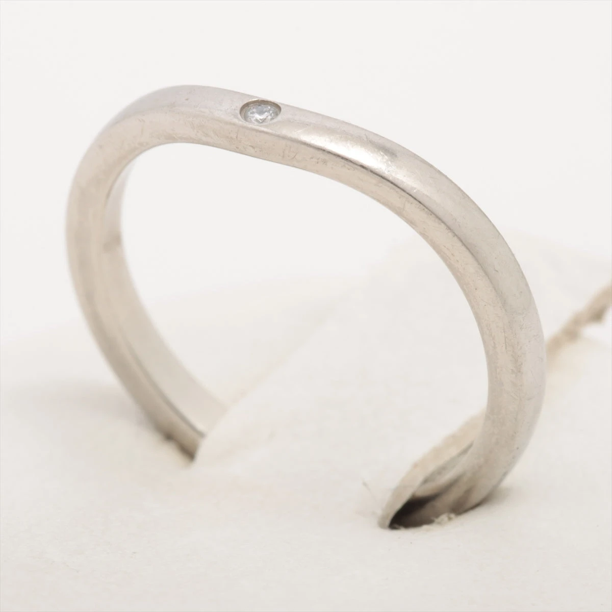 Cartier バレリーナカーブ　pt950 10号　ダイヤ3p プラチナ最安値 BALLERINE カルティエ バレリーナ ダイヤ 3P カーブ リング 指輪
