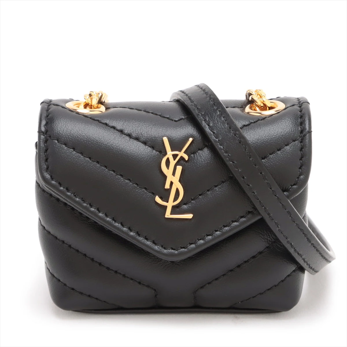 サンローランパリ エアポッドケース レザー チェーンショルダー サンローランパリ エアポッドケース レザー チェーンショルダー