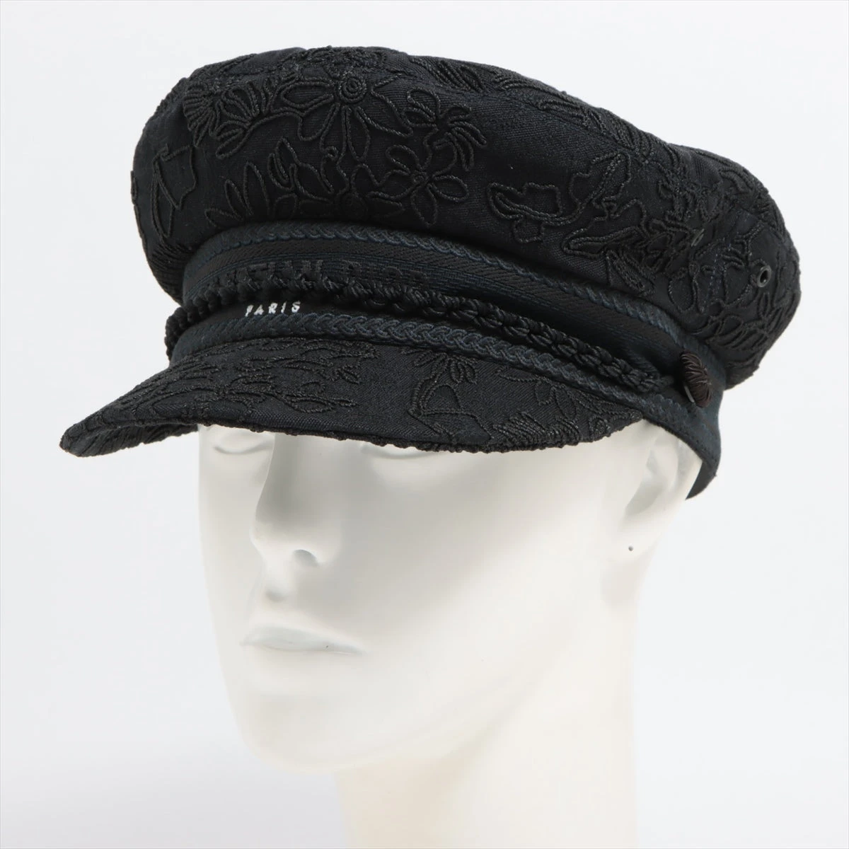 ⭕️美品Diorディオールチュールキャスケット黒ブラック56