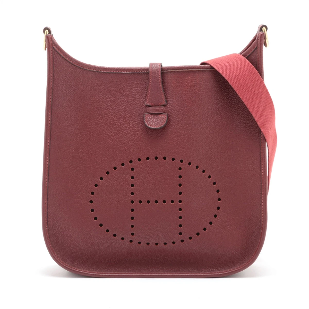 エルメス エブリン1 29 PM トゴ ルージュアッシュ ゴールド金具 □E