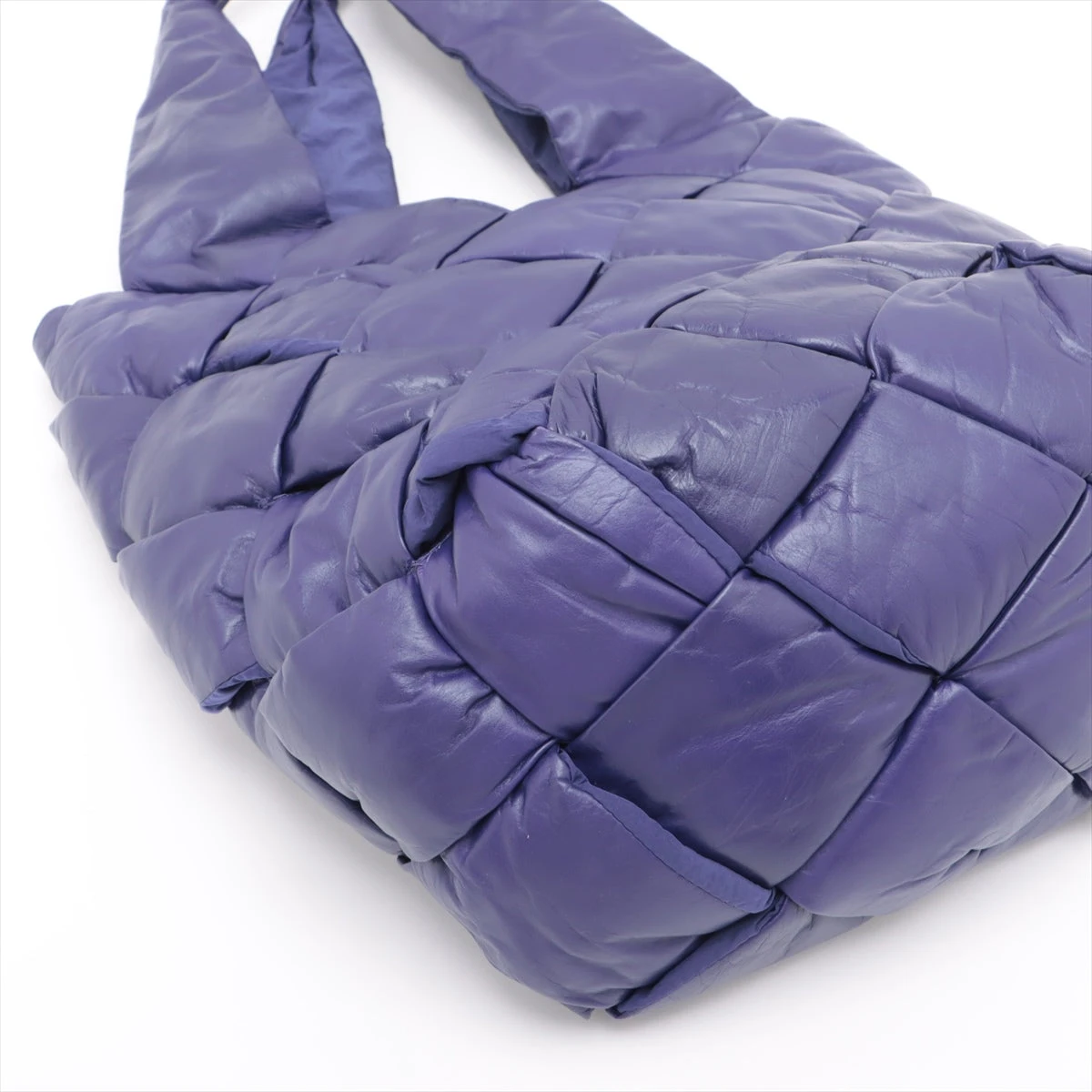 ボッテガ ヴェネタ マキシイントレチャート カセット トートバッグ パープル BOTTEGA VENETA （新品・未使用品）ボッテガヴェネタ マキシ