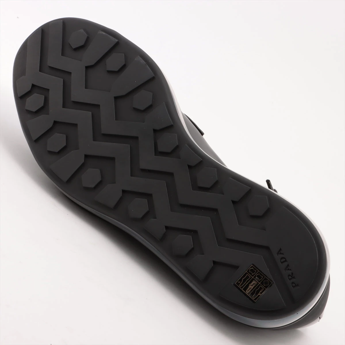 PRADA プラダ エアソール ウィングチップ レザーシューズ 2EG299 プラダ レザー スニーカー 9 1/2 メンズ ブラック 2EG299