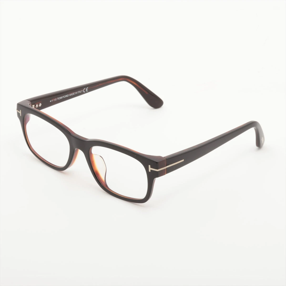 トムフォード TF5432-F メガネ 52□18 レジン ブラック×ブラウン