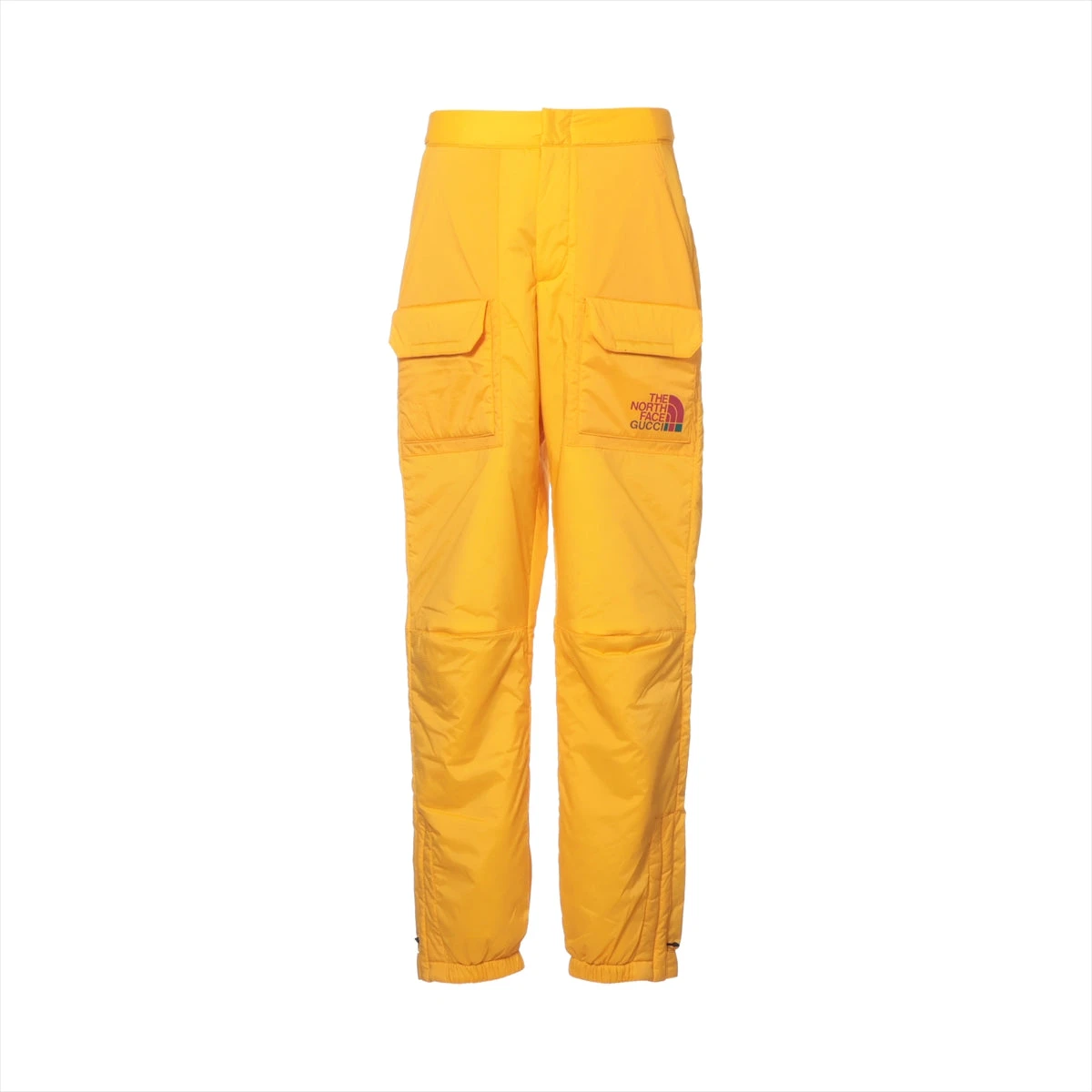 グッチ×ノースフェイス ポリエステル×ナイロン パンツ S
