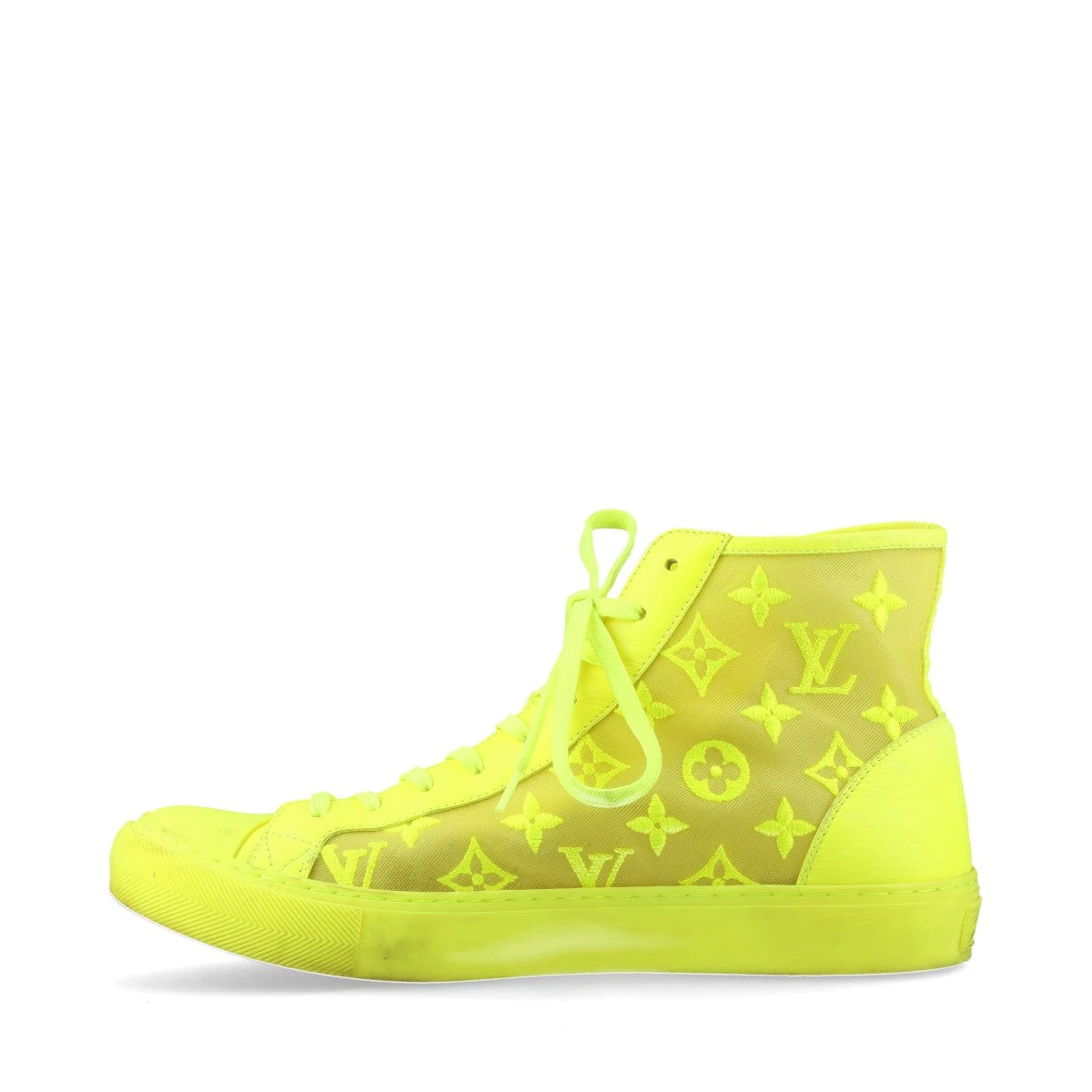 ヴィトン タトゥーライン 19年 メッシュ×レザー ハイカットスニーカー