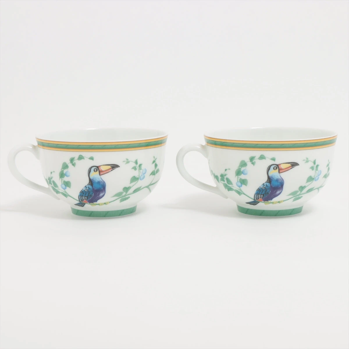 エルメス トゥカン カップ&ソーサー 陶器 2客セット A2969742