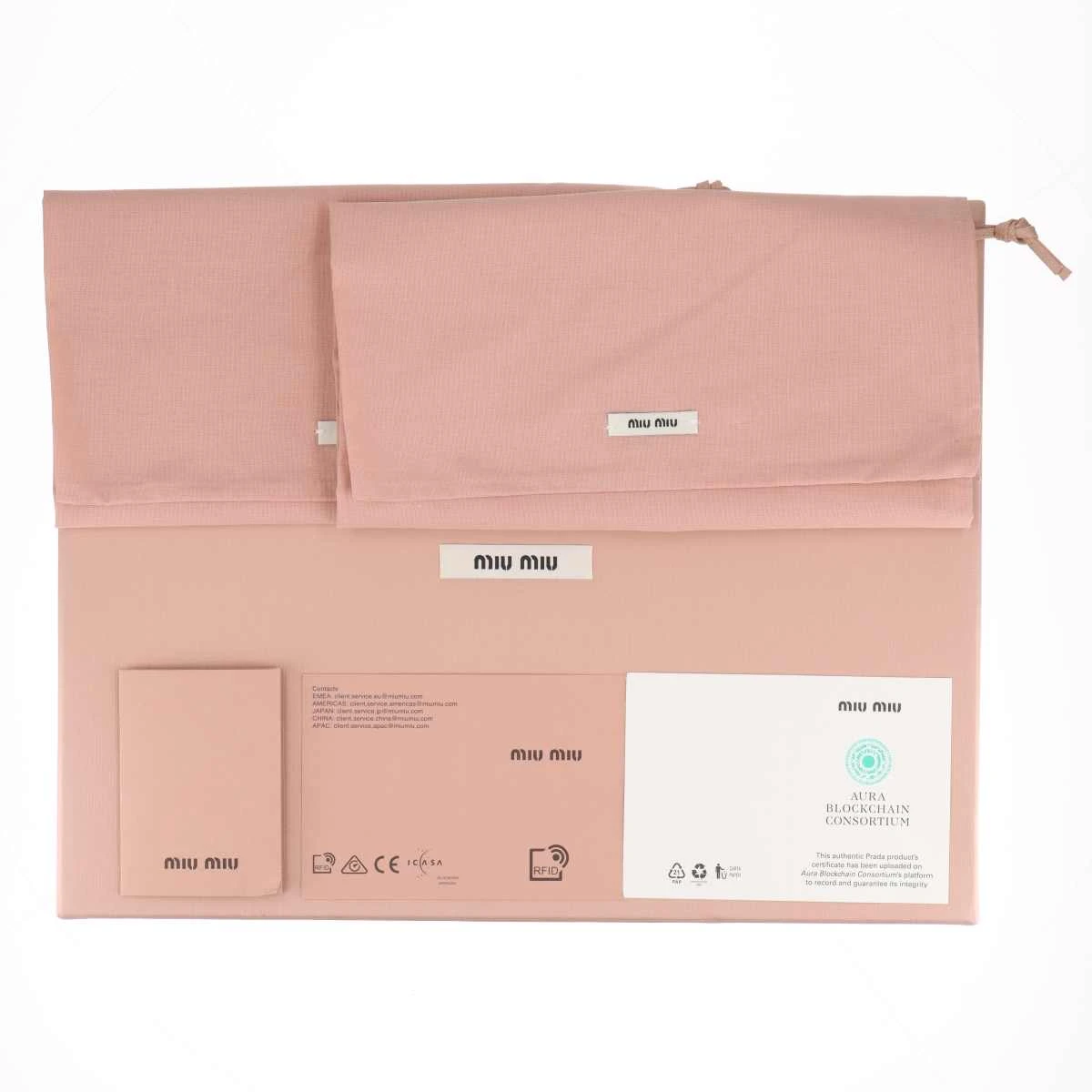確認用　miumiu箱汚れ miu MIU ミュウミュウ ウォレット 折りたたみ財布 パテント