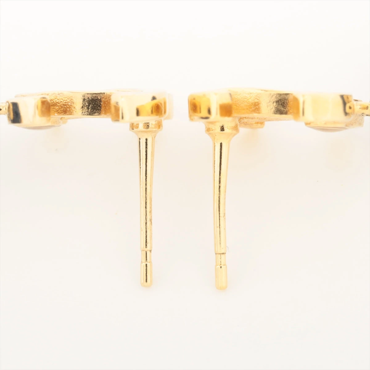 シャネル ココマーク A24P ピアス(両耳用) GP ゴールド×ブルー