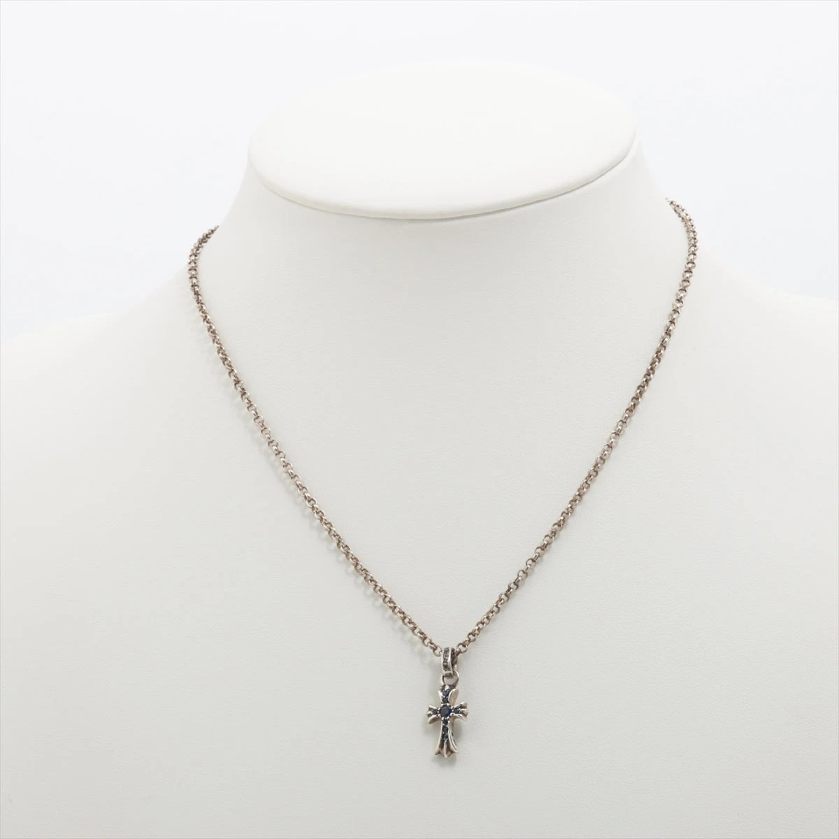 クロムハーツ ベビーファット クロス ネックレス サファイア 925 シルバー 楽天市場】【中古】 CHROME HEARTS クロムハーツ ベイビー