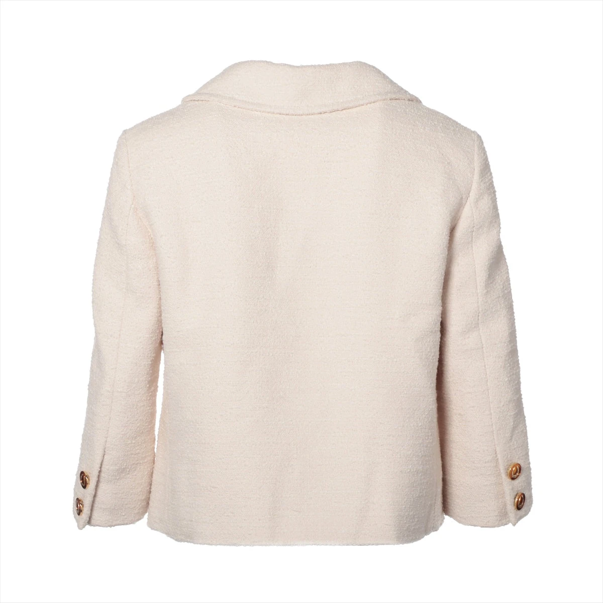 GUCCI コットンレザーコンビネーションジャケット アイボリー 44 681034_Z8AV6_2184_001_100_0000