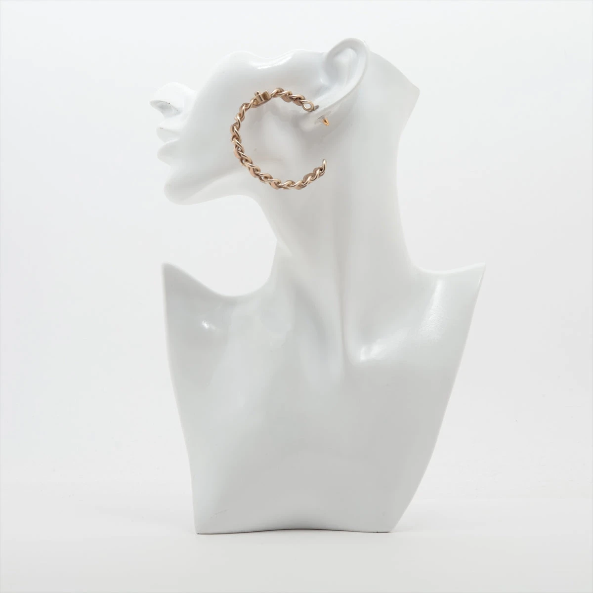 シャネル ココマーク ターンロック B15C ピアス(両耳用) GP×革