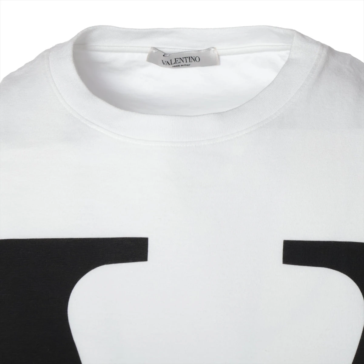 ヴァレンティノ Vロゴ コットン Tシャツ M メンズ ホワイト A2969207 