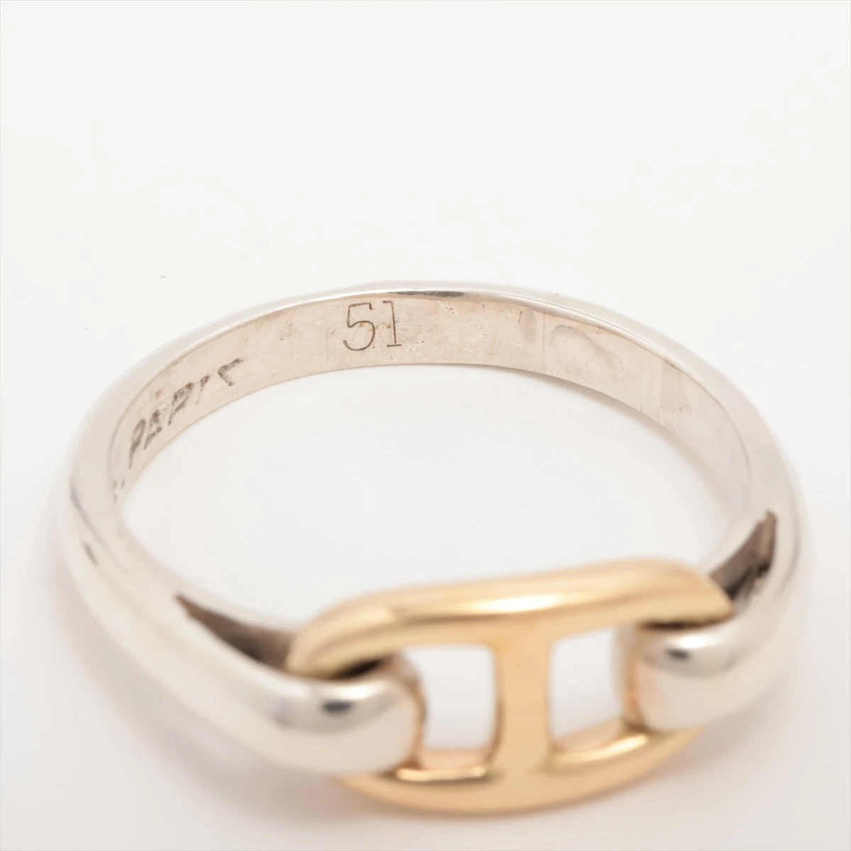 エルメス シェーヌダンクル リング 51 925×750 3.6g シルバー