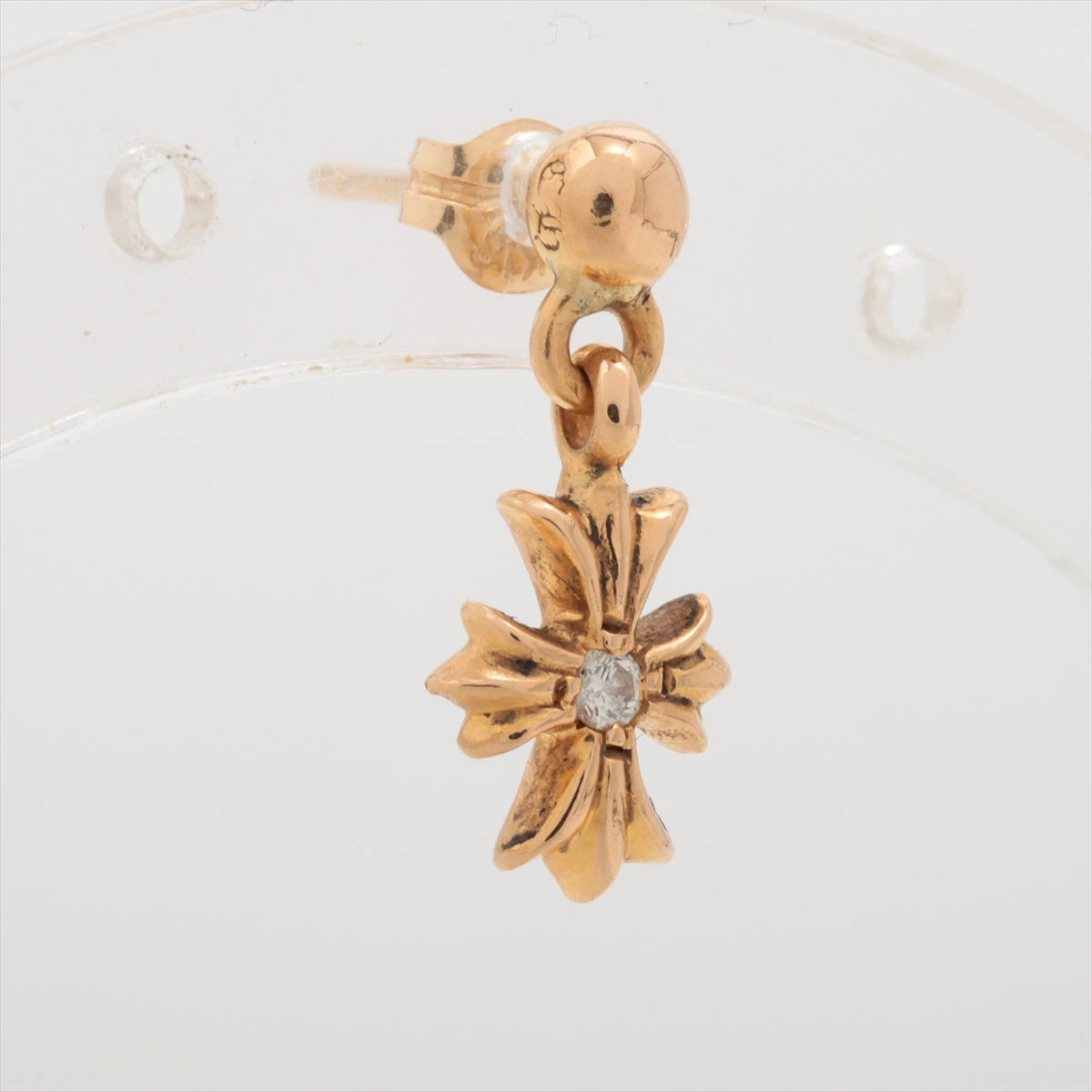 クロムハーツ タイニーE CHプラス ピアス(片耳用) 22K×14K 1.6g