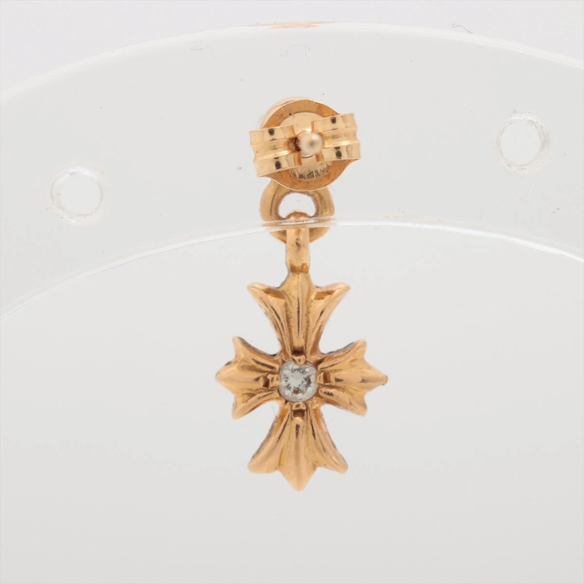 クロムハーツ タイニーE CHプラス ピアス(片耳用) 22K×14K 1.6g