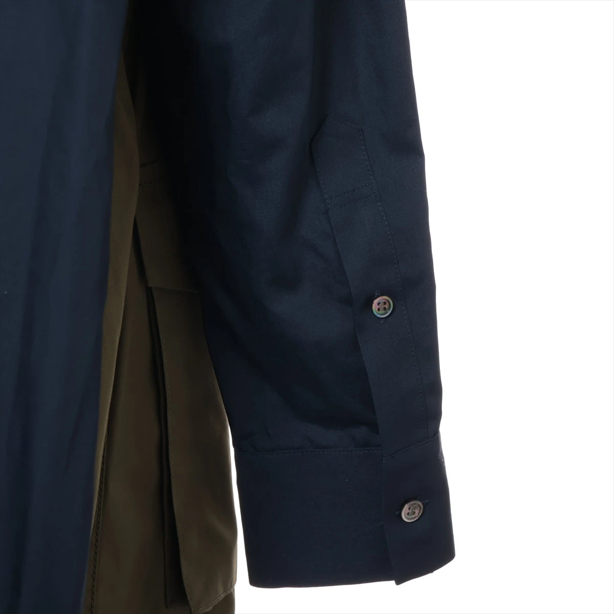 サカイ 19SS コットン×ポリエステル ワンピース 2 レディース ネイビー 