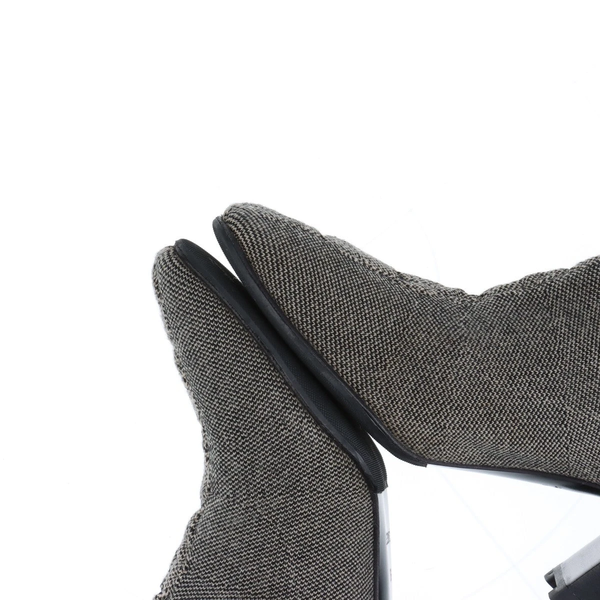 エルメス ヴォルヴェール ニット×レザー ブーツ 36 レディース