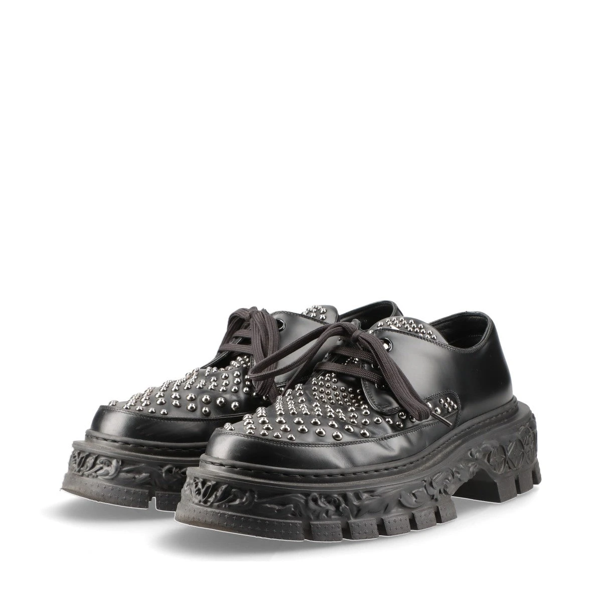 ヴィトン LV バロックライン 23年 レザー レザーシューズ 7 1/2 メンズ