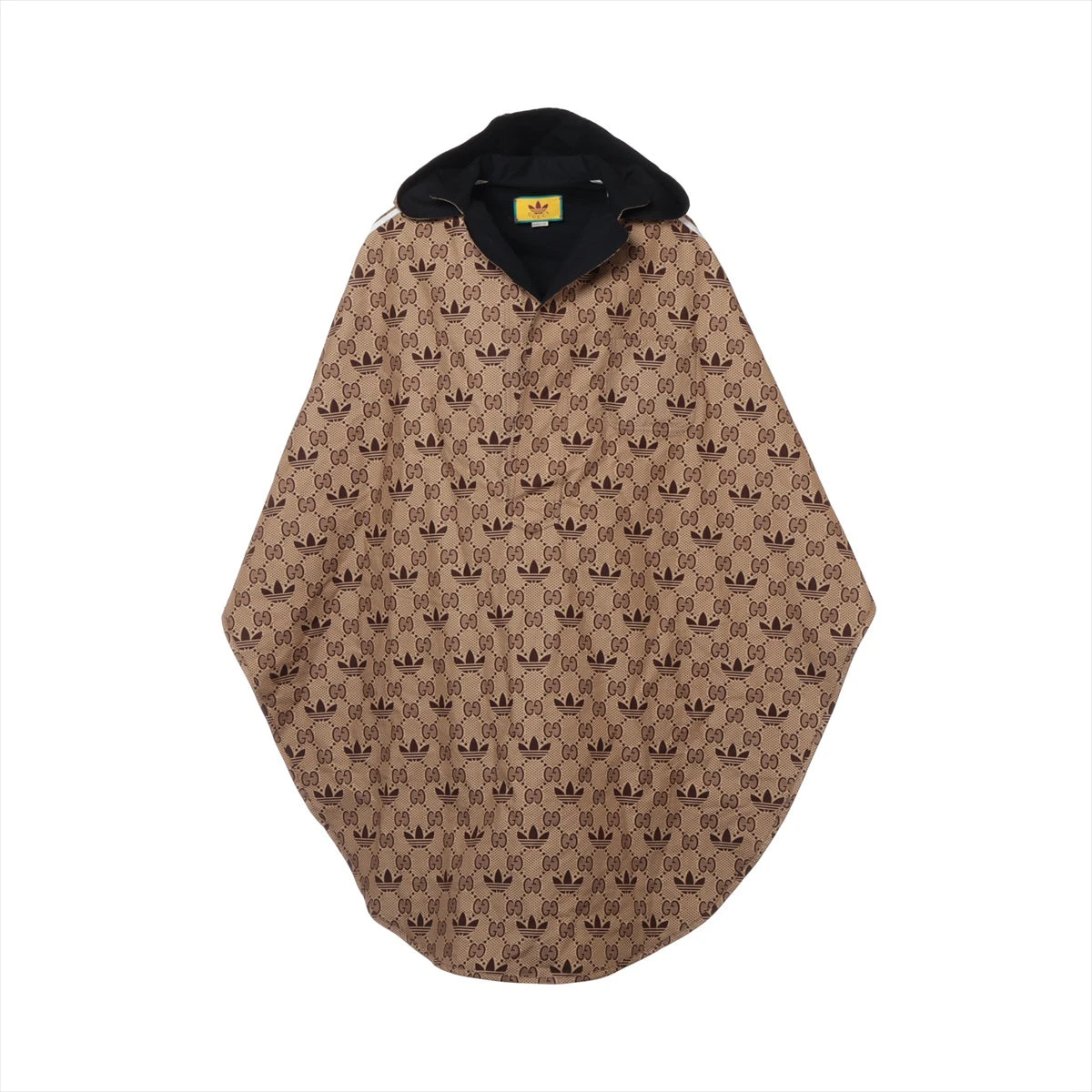 グッチ×アディダス ミケーレ期 コットン×レーヨン ポンチョ S ブラック