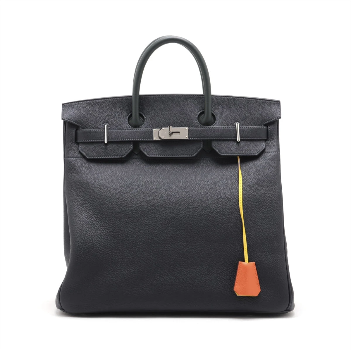 ★最終価格★SALE【5of1130-1-h】エルメス ハンドバッグ オータクロア40 トゴ キャバン/ヴェールフォンセ/ジョーヌドール/フー シルバー金具 U刻印【中古】レディース エルメス オータクロア40 トゴ キャバン×ヴェールフォンセ×ジョーヌ