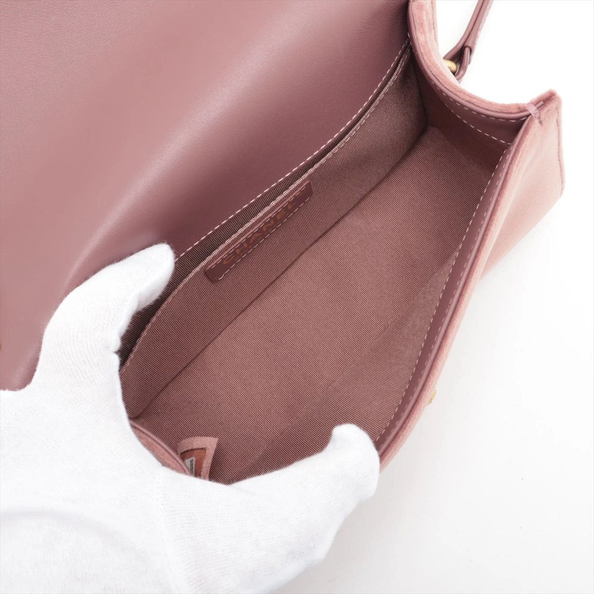 シャネル ボーイシャネル20 スモール ベロア チェーンショルダー