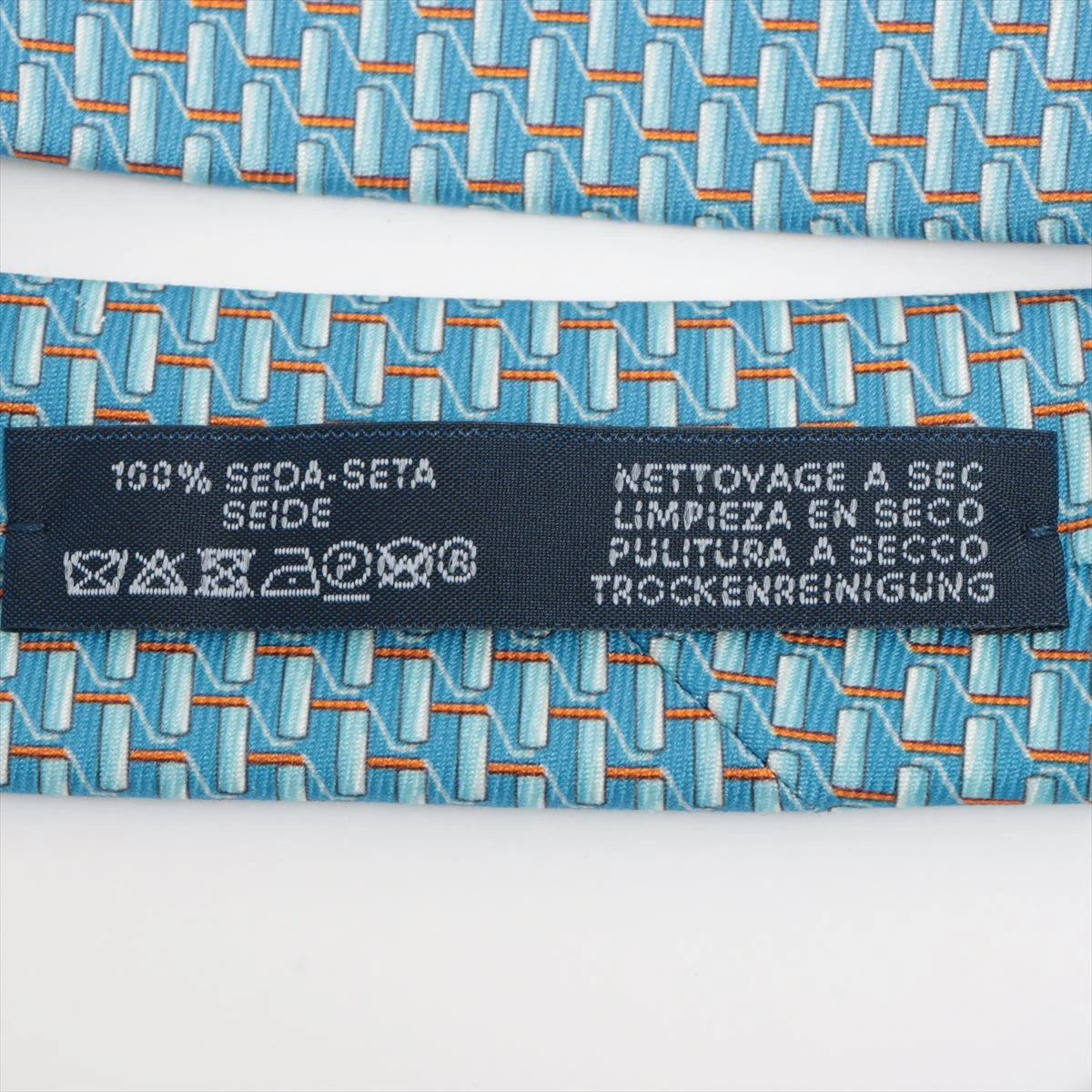 エルメス ネクタイ シルク ブルー ZZ019185｜中古ブランド品