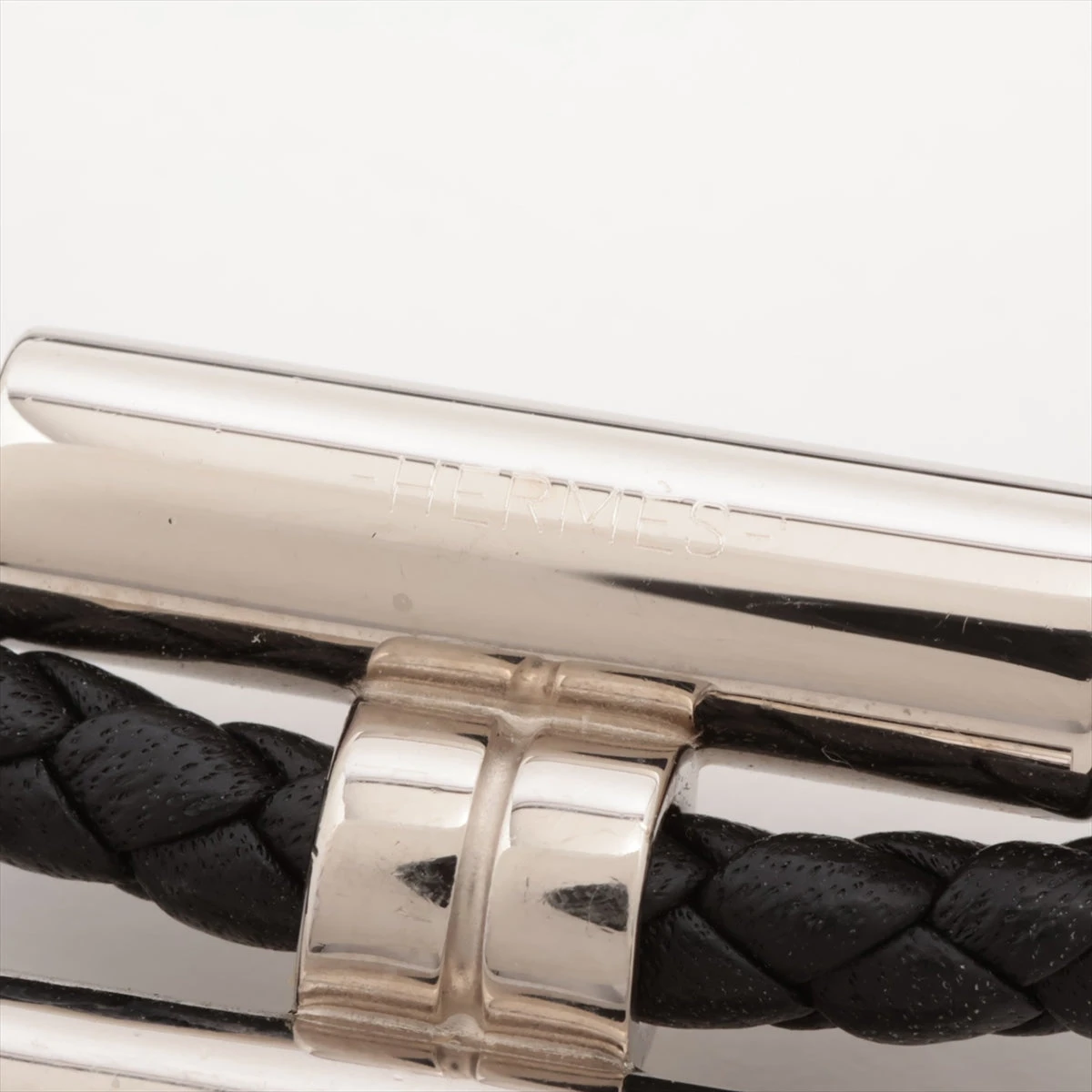 エルメス トゥルニ トレッセ ブレスレット レザー×メタル