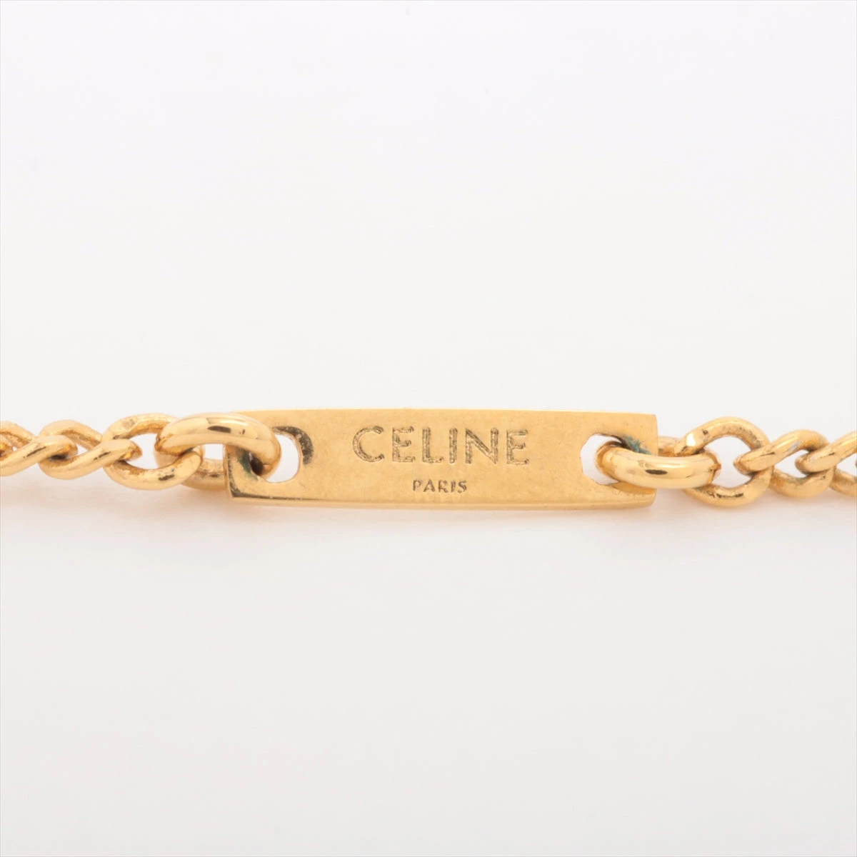 CELINE セリーヌ ブレスレット トリオンフモチーフ ラインストーン GP