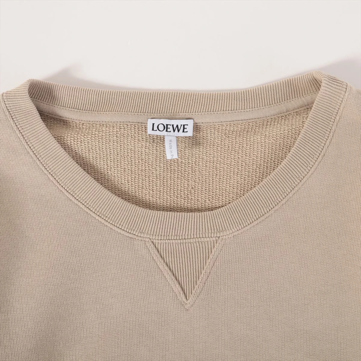 ロエベ アナグラム コットン スウェット XL メンズ ベージュ