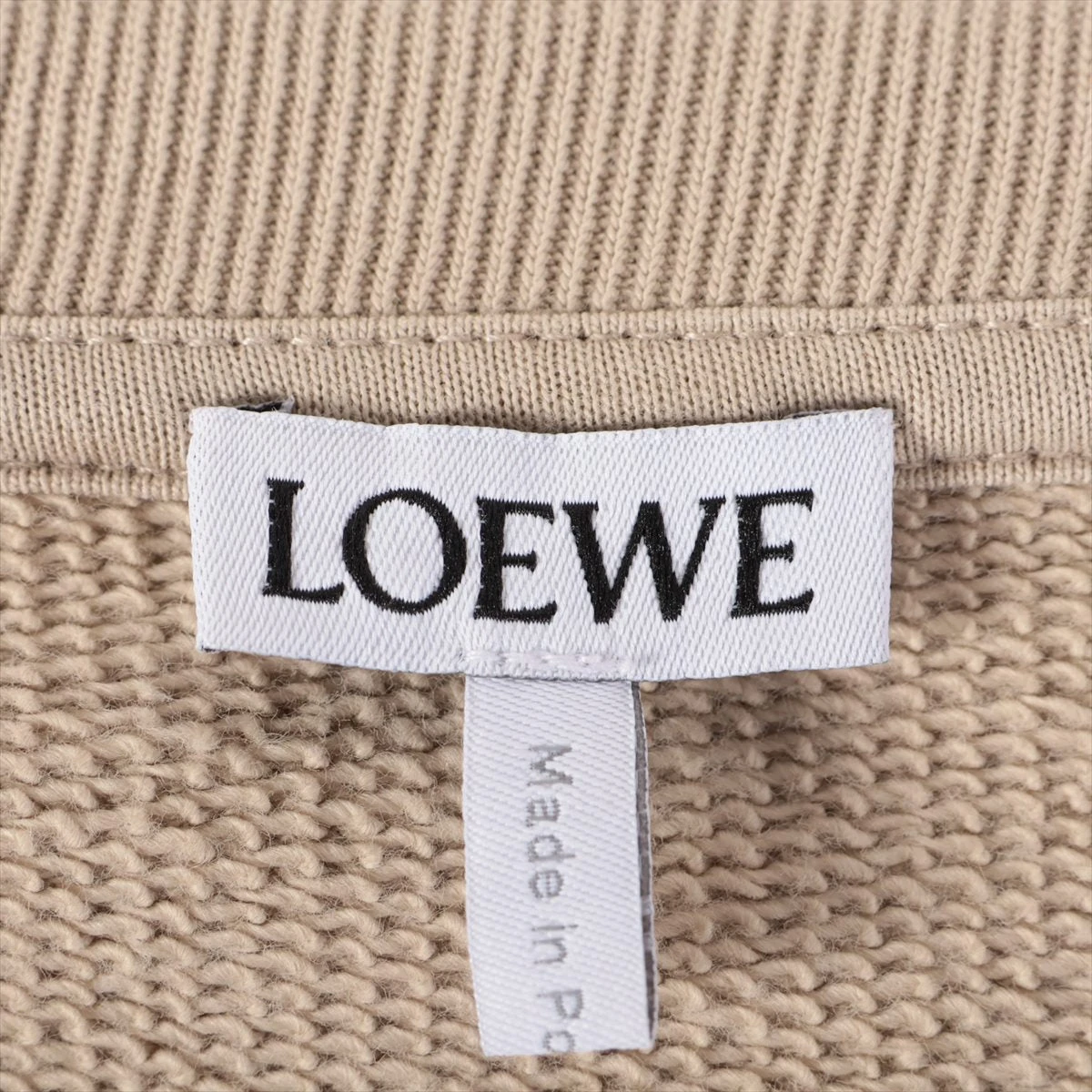 ロエベ アナグラム コットン スウェット XL メンズ ベージュ