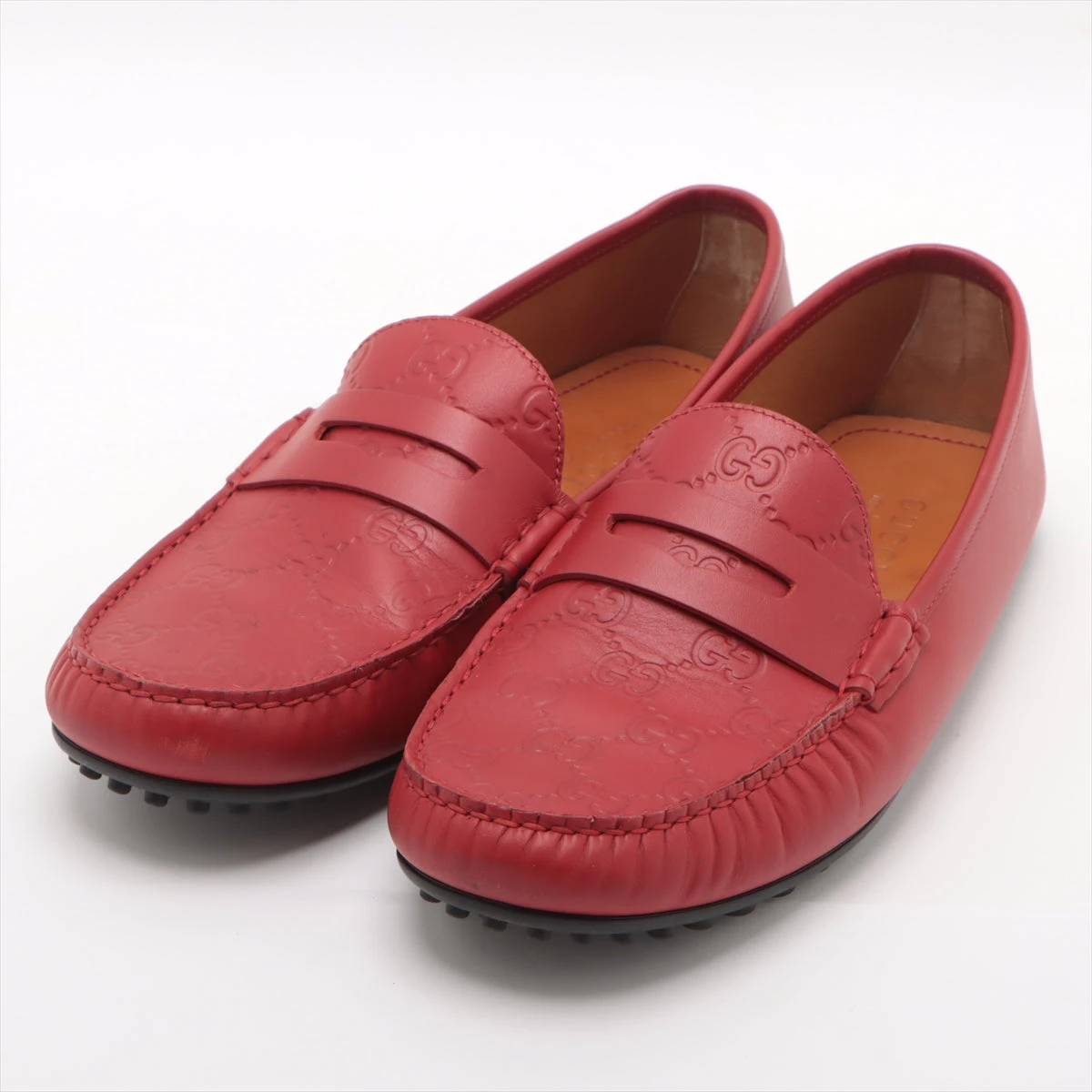 90年代　美品GUCCI 赤 レザー パンプス Yahoo!オークション -「(赤 レッド) パンプス」(靴) (グッチ)の