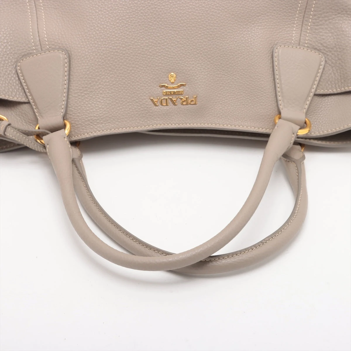 プラダ レザー 2WAYトートバッグ グレージュ A2969614｜中古ブランド品 