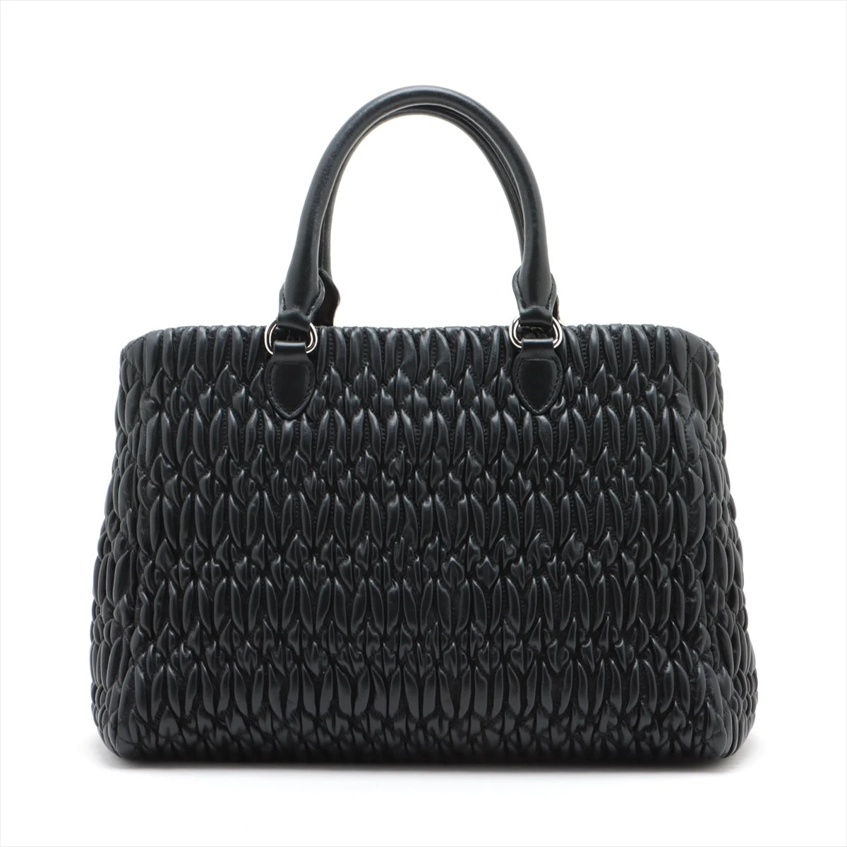 ★ayaさま専用②★MIUMIU ナッパマテラッセバッグ♪ Miu Miu マテラッセ ナッパレザーショルダーバッグ | ブラック