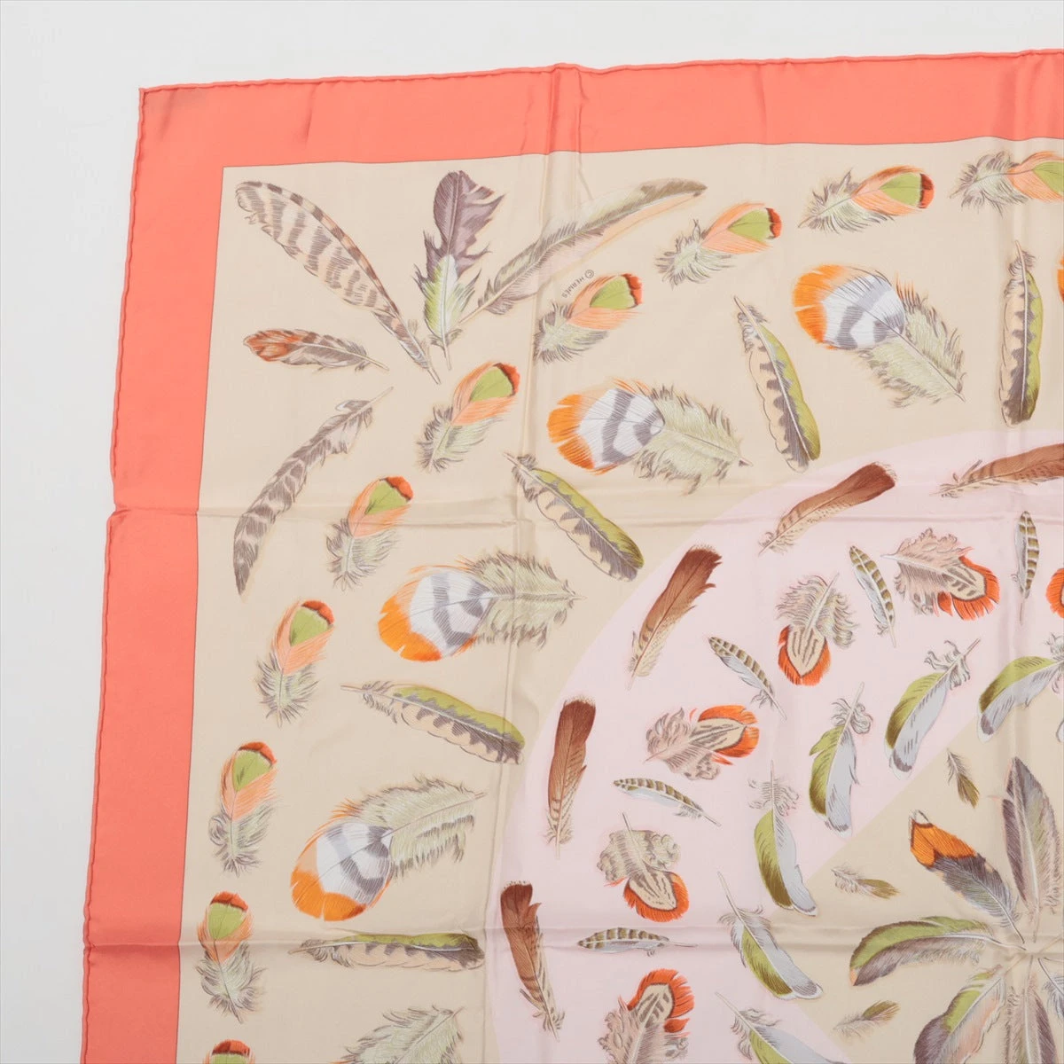 HERMES エルメス スカーフ カレ90 『PLUMES(羽根)』 シルク
