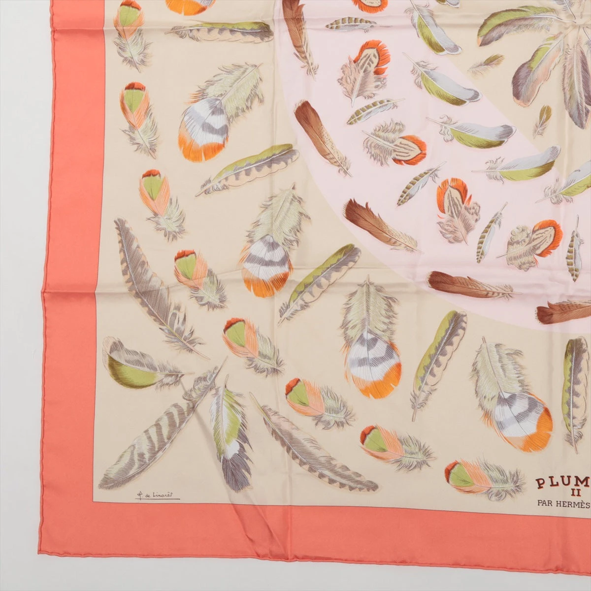 HERMÈS PLUMES シルクスカーフ　カレ90 HERMÈS PLUMES シルクスカーフ カレ90