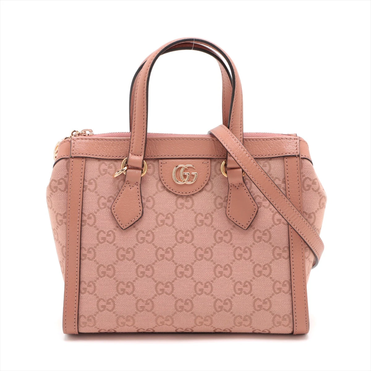 グッチ GGキャンバス キャンバス×レザー 2WAYハンドバッグ