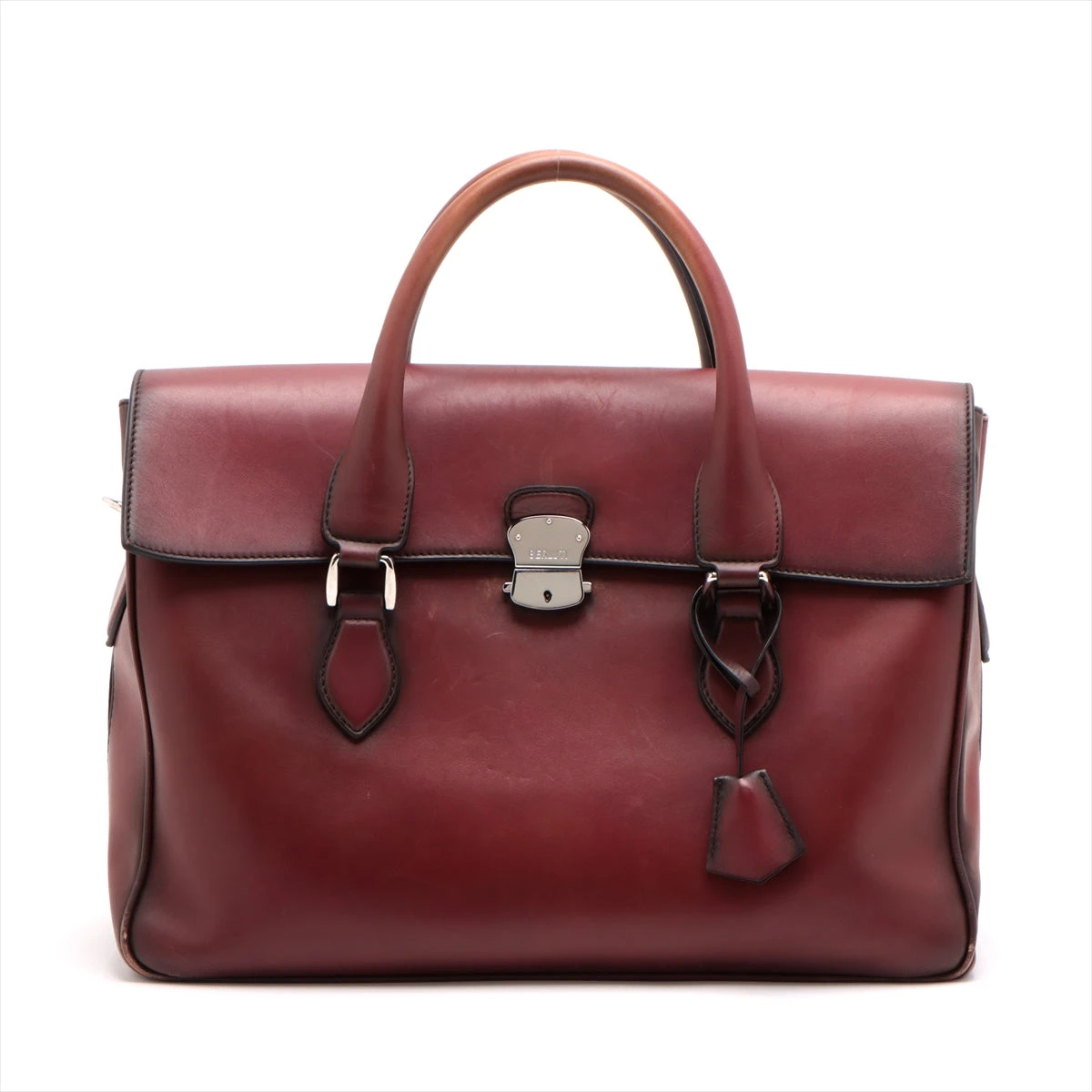 Berluti ビジネスバッグ エミーオ カリグラフィ オールレザー ブラウン ベルルッティ エミーオ レザー ビジネスバッグ ブラウン