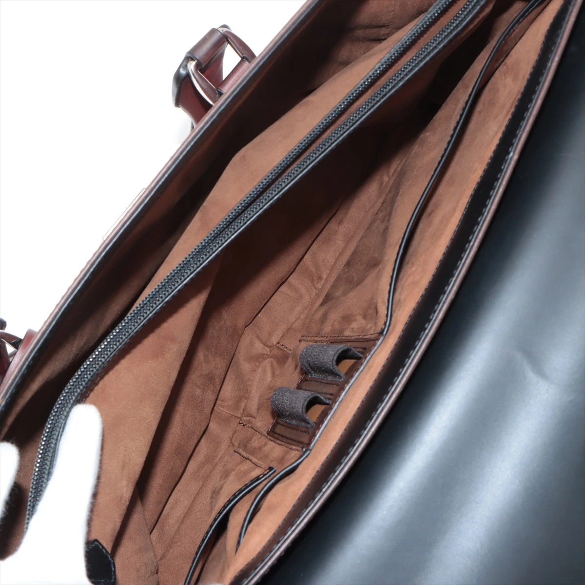 Berluti ビジネスバッグ エミーオ カリグラフィ オールレザー ブラウン Berluti 美品 ベルルッティ カリグラフィ エミーオ 2WAY