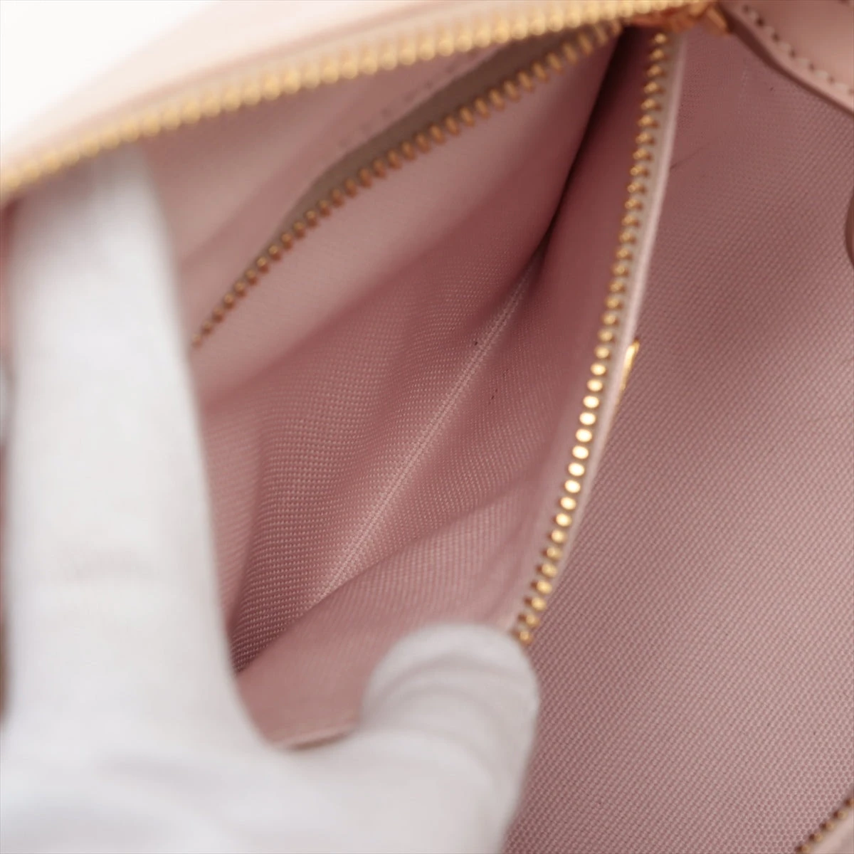 プラダ カナパ ウィッカー ラタン×デニム カゴバッグ ピンク A2982249