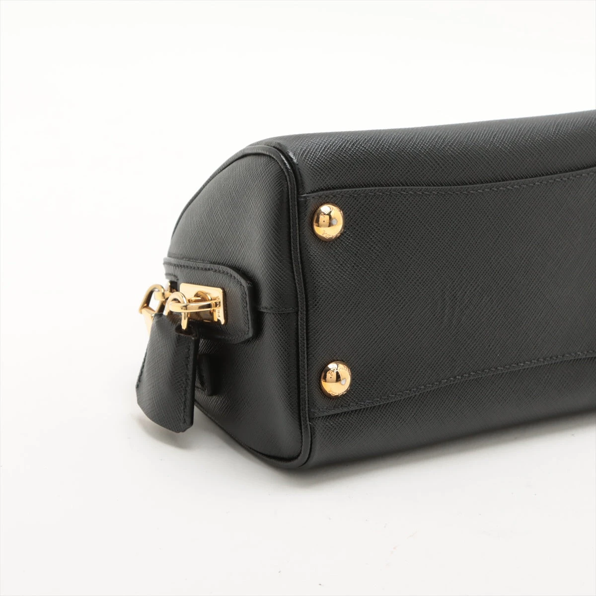 ブラック　ハンドバッグ プラダ PRADA ハンドバッグ 1BG390 レザー レディース
