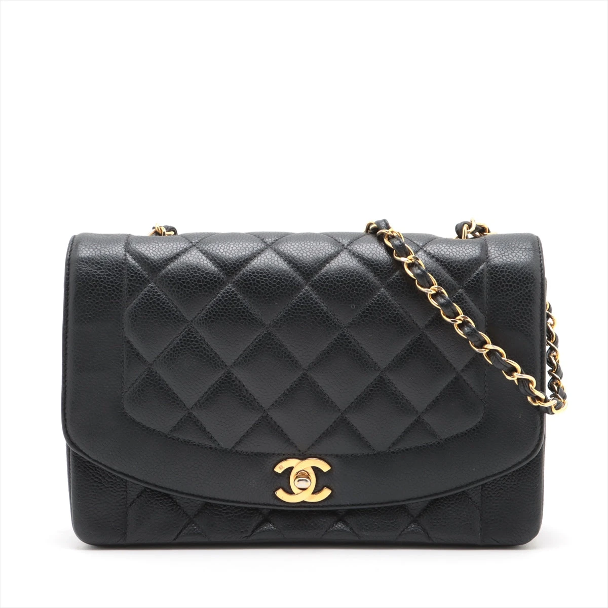 【リユース】CHANEL ショルダーバッグ ダイアナマトラッセ CHANEL ダイアナバッグ マトラッセ チェーンショルダーバッグ