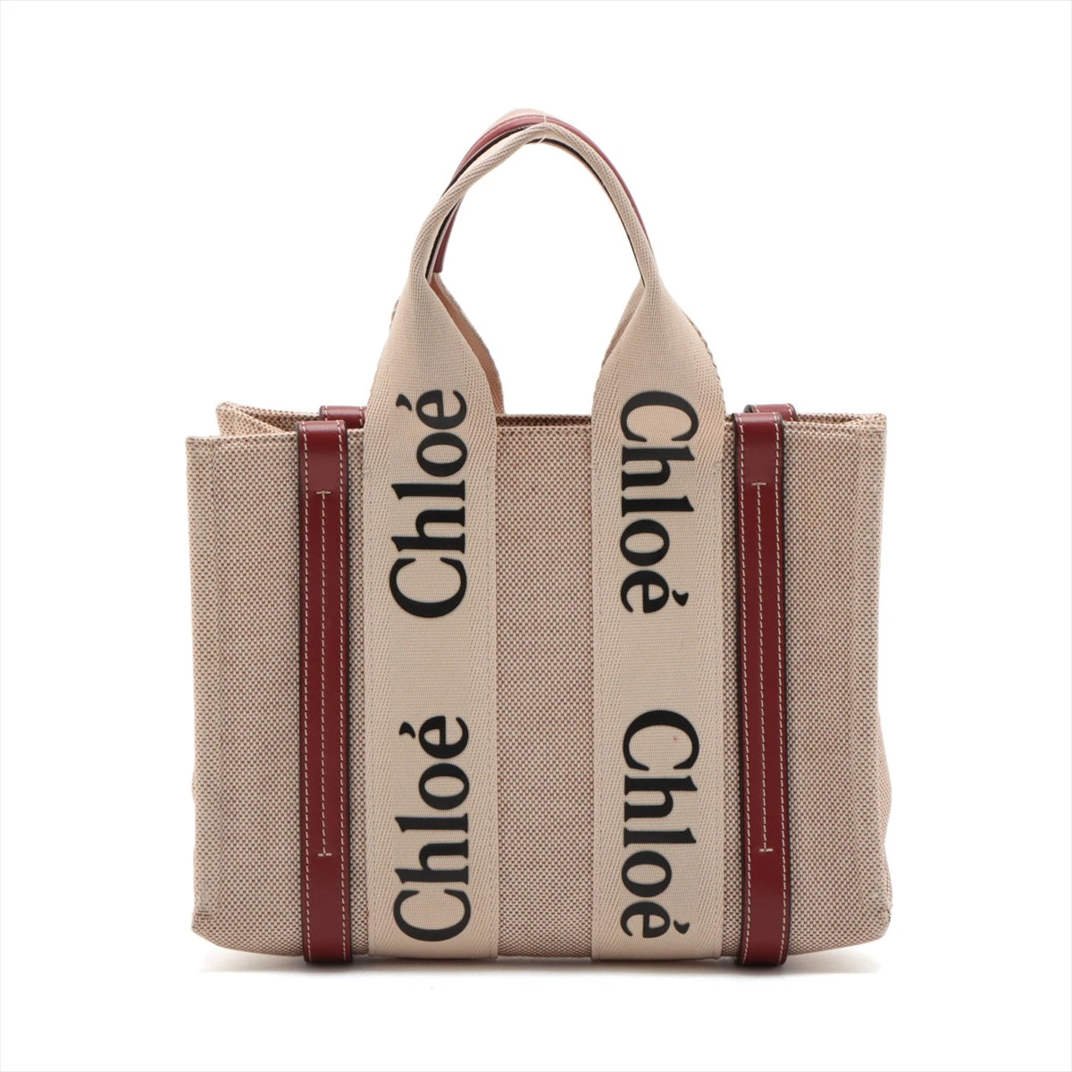 Chloe ベージュ レザー ハンドバッグ ☆【ヴィンテージ希少品】Chloe クロエ ベージュレザー