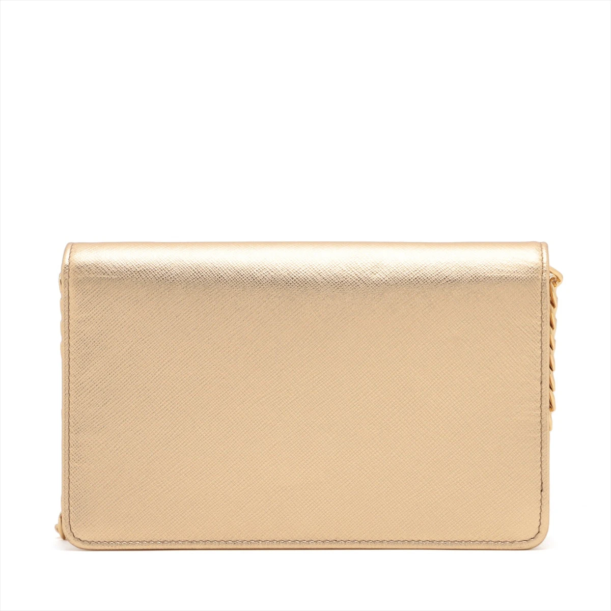 プラダ サフィアーノ チェーンウォレット ゴールド 1BP012 A2989223